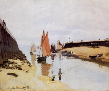 Claude Oscar Monet : Entrance to the Port of Trouville